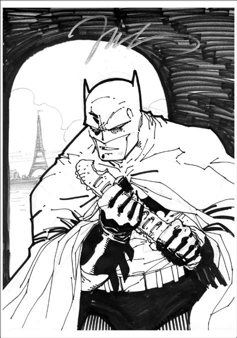 Batman Sketch By Jim Lee In Matt Brasiers July 2008 The Dark Knight
