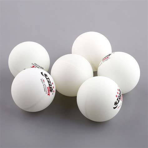 New 1 Boxes 6pcs 3 Stars 40mm Game Table Tennis White Ping Pong Balls 2