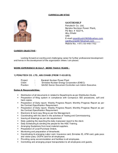 Check spelling or type a new query. CV of QA-QC Senior Document Controller cum Admin Executive