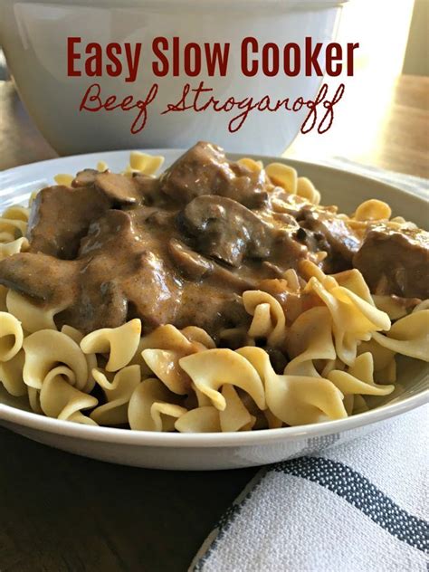 There aren't many things i can promise, but one thing i can …. Slow Cooker Beef Stroganoff (Easy) | Slow cooker beef, Beef stroganoff, Beef recipes