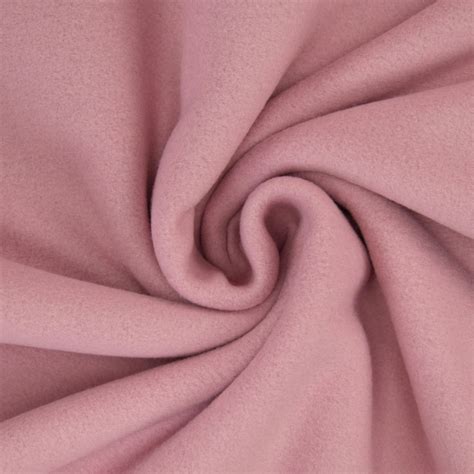 Cotton Fleece Dusty Pink Fabrics Hemmers