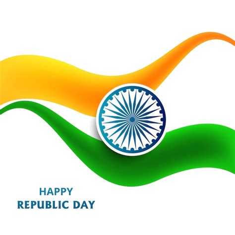 Free Vector Illustration Of Happy Republic Day Of India