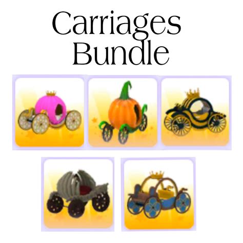 Adopt Me Carriages Bundle Hobbies And Toys Toys And Games On Carousell