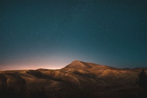 Stars Over Desert Mountains 5k Hd Nature 4k Wallpapers Images Backgrounds Photos And Pictures