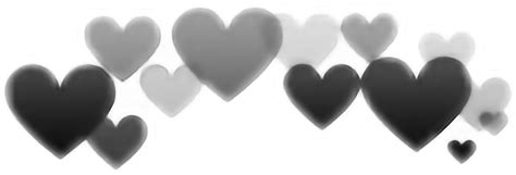 Hearts Black White Blackandwhite Sticker By Xeditzzzz
