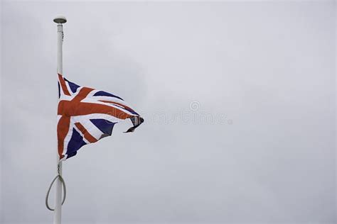 British Flag Waving On Wind Editorial Stock Photo Image Of English
