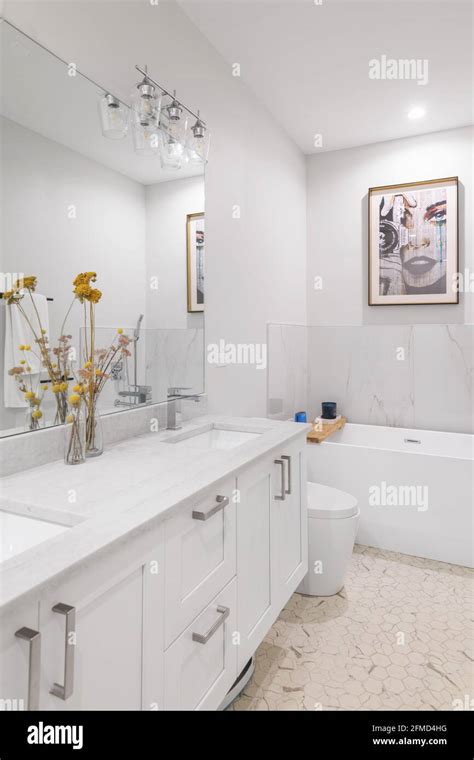 Residential Interior Bathroom Stock Photo Alamy