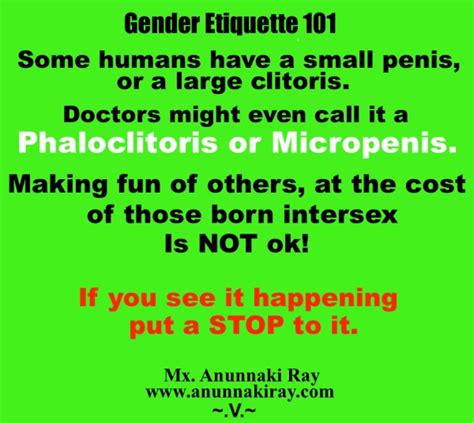 Gender Etiquette 101 Phaloclitoris Or Micropenis Mx Anunnaki Ray Marquez