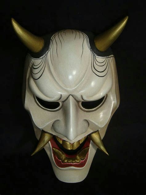 Pin By Coolnut On Black Japanese Demon Mask Japanese Mask Demon Mask