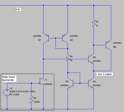 Electronic Electret Microphone Preamp Circuit Valuable Tech Notes