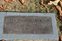 Ollie Utsman Johnson 1878 1922 Memorial Find A Grave