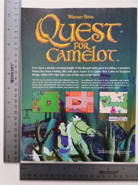 Quest For Camelot Advertisement Original Print Ad Poster Game T