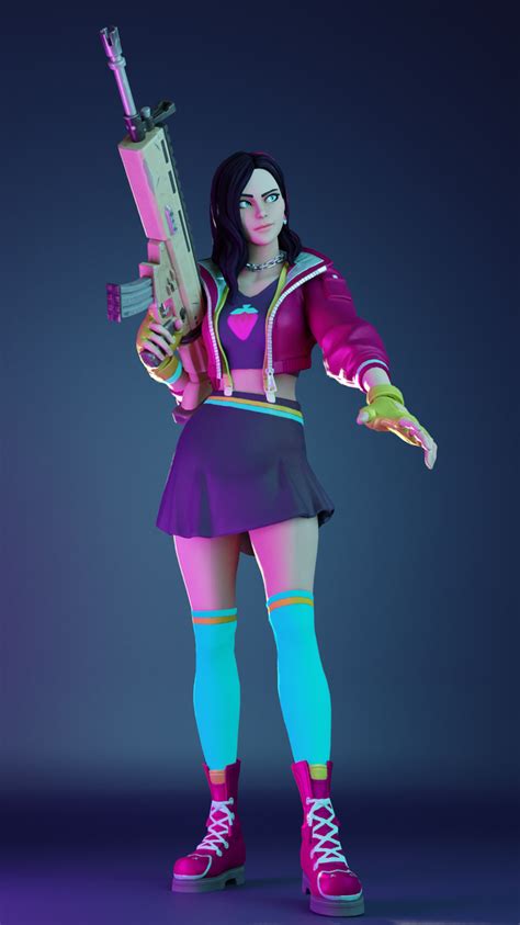 Fortnite Rox Render By Wastingnight On