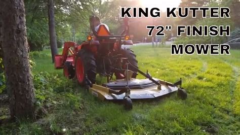 King Kutter 72 Inch Rear Discharge Mower First Use Youtube