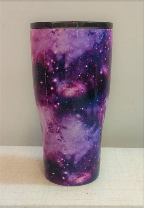 Midnight Sky Space Galaxy Stars Purple Cups Tumblers Fast Etsy