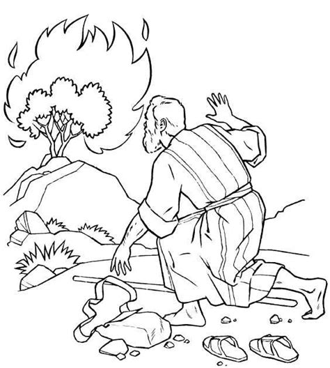 Color in this picture of the burning bush and others with our library of online coloring pages. moses and burning bush coloring pages - Google Search ...