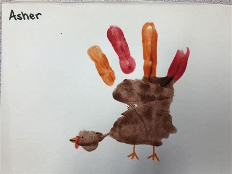 Turkey Handprint Thanksgiving Day Craft For Preschoolers Preschool