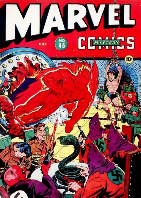 Marvel Mystery Comics No 45 The Human Torch Comic Books Classic Comic Books Best Comic Books