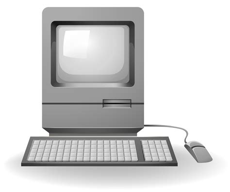 Retro Computer Vector Art Icons And Graphics For Free Download