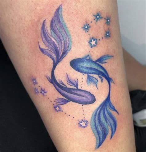 18 Gorgeous Pisces Tattoos To Celebrate Pisces Season In 2021 Pisces