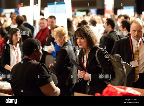 Job seekers attend a career fair held at Madison Square Garden in New