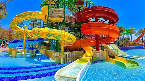 Kids Water Slides At Aquajoy Water Park Youtube