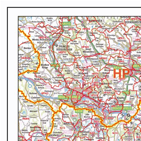 Postcode Sector Map S South East England Gif Image Xyz Maps