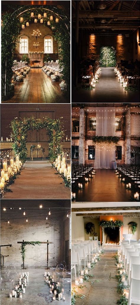 Top 20 Rustic Indoor Wedding Arches And Aisle Ideas For Ceremony