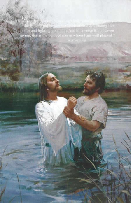 John Baptising Jesus Program Cover In Lds Program Covers On
