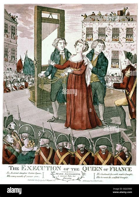 Execution Of Marie Antoinette Queen Of France October 16 1793 1793