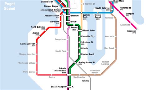 Seattle Subway Proposed Expansion Of Light Rail