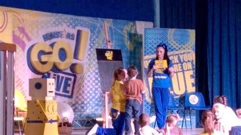 Liam On Stage Playing A Game In The Funstars Go Live Show At Reighton
