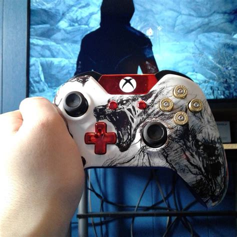 Playing Skyrim With My New Controller D With Images Skyrim Xbox One Xbox One Controller