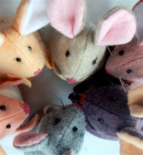 Mouse Sewing Pattern Pdf 4 Inch Tall Wool Felt Toy Party Etsy Felt