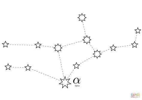 Select from 32084 printable crafts of cartoons, nature, animals, bible. Virgo Constellation coloring page | Free Printable ...