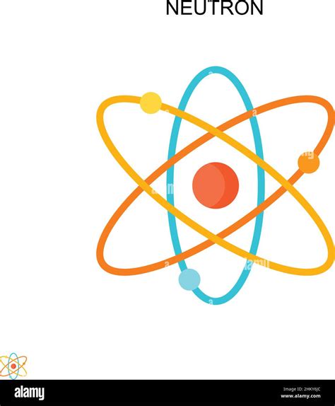 Icono De Vector Simple De Neutrones Plantilla De Diseño De Símbolos De