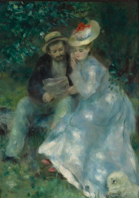 Confidences Secrets Circa 1874 By Pierre Auguste Renoir Renoir