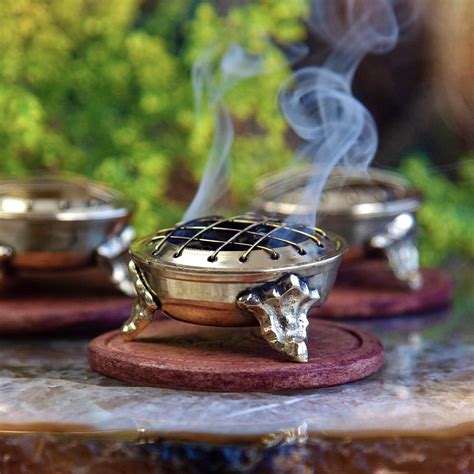 Brass Screen Charcoal Incense Burners for old-world charm and smudging