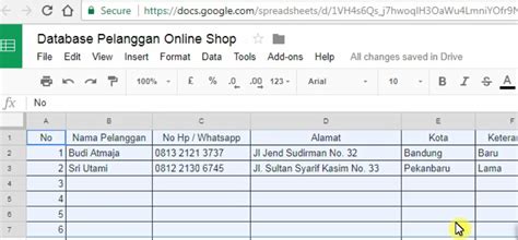 Data Pelanggan Adalah