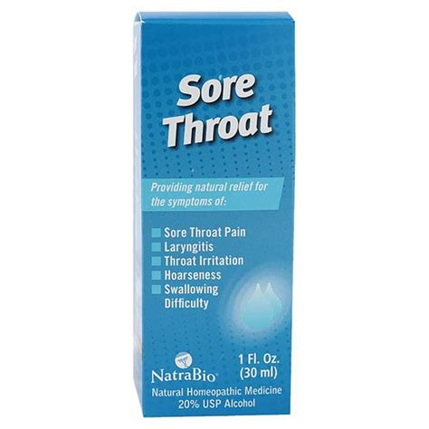 Natrabio Sore Throat Spray 1 Fl Oz