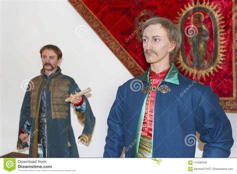 Wax Figures Of Ivan Mazepa And Pylyp Orlyk Ukrainian Hetmans In Museum