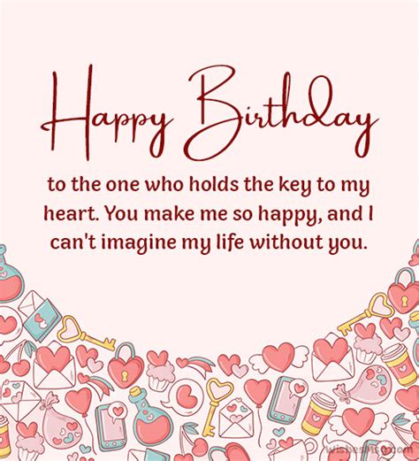 70 Heart Touching Birthday Love Messages Wishesmsg