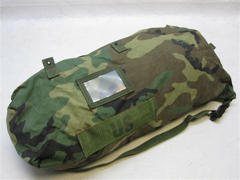 Usgi Small Woodland Camo Bdu Duffel Bag Stuff Sack Carrying Ensemble