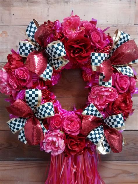 Valentine Wreath-Wreaths-Valentine's Day Wreath-Pink | Etsy | Valentine wreath, Valentine day ...