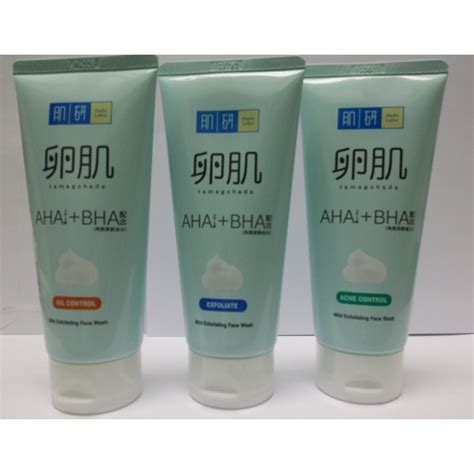 I've been using this cleanser for about 2 years now. Hada Labo AHA+BHA MIld Exfoliating Face Wash 130g ...