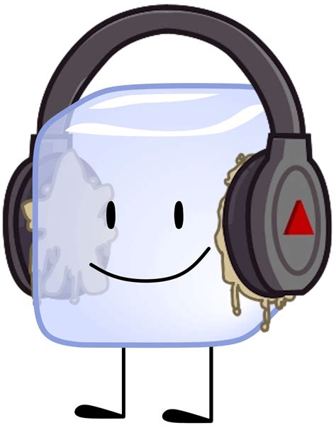 Ice Cube From Bfdi With Revolutionary Headphones By Skinnybeans17 On