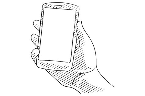 Hand Holding Phone Drawing Images Free Download On Freepik