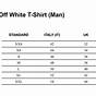 Off-white Size Chart