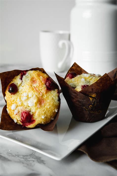 Sweet And Juicy The Best Lemon Cranberry Muffins The Mindful Meringue