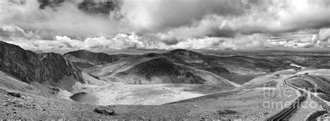 Snowdonia Panorama In Black And White Photograph By Jane Rix
